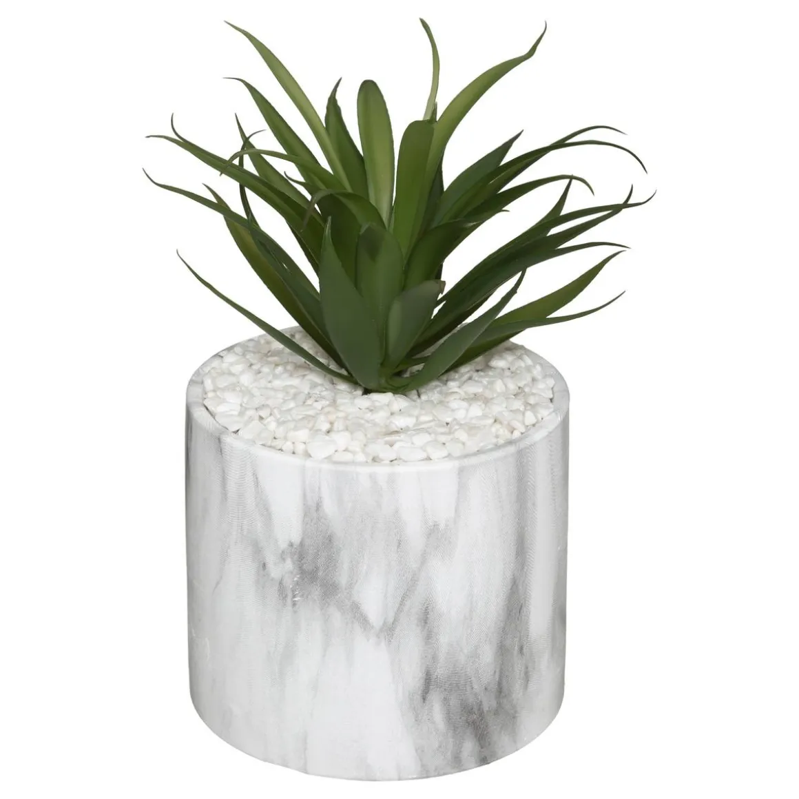 PLANTE POT MARBRE SAO H.17.5CM