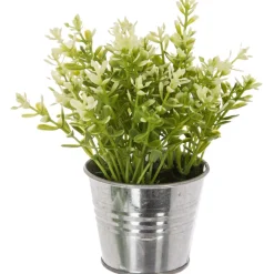 PLANTE POT ZINC D.8X17CM