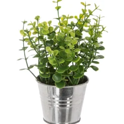 PLANTE POT ZINC D.8X17CM