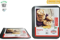 PLAQUE COOKIES 35X40CM ACIER ANTI ADHERENT ROUGE ROSSANA