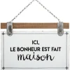 PLAQUE METAL KOLIA D.35X24CM