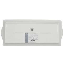 PLAT DE SERVICE PORCELAINE LISERE DORE 34X14CM