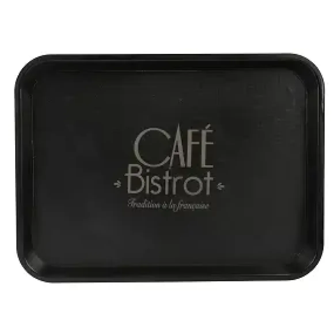 PLATEAU ANTIGLISSE L 46 CM L 36 CM DECOR BISTROT