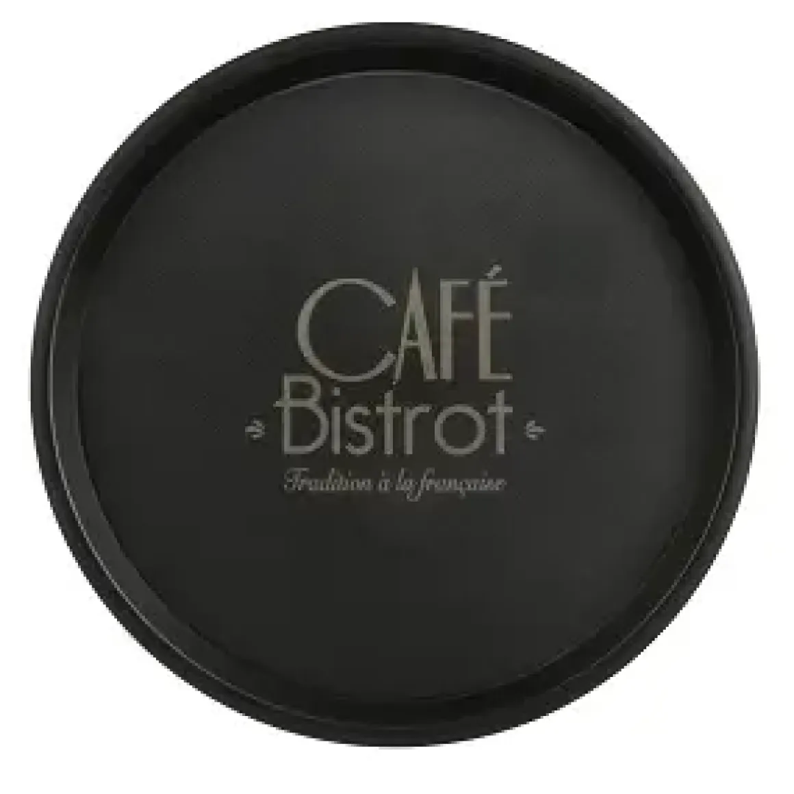 PLATEAU DIAM 35 CM DECOR BISTROT ANTIGLISSE