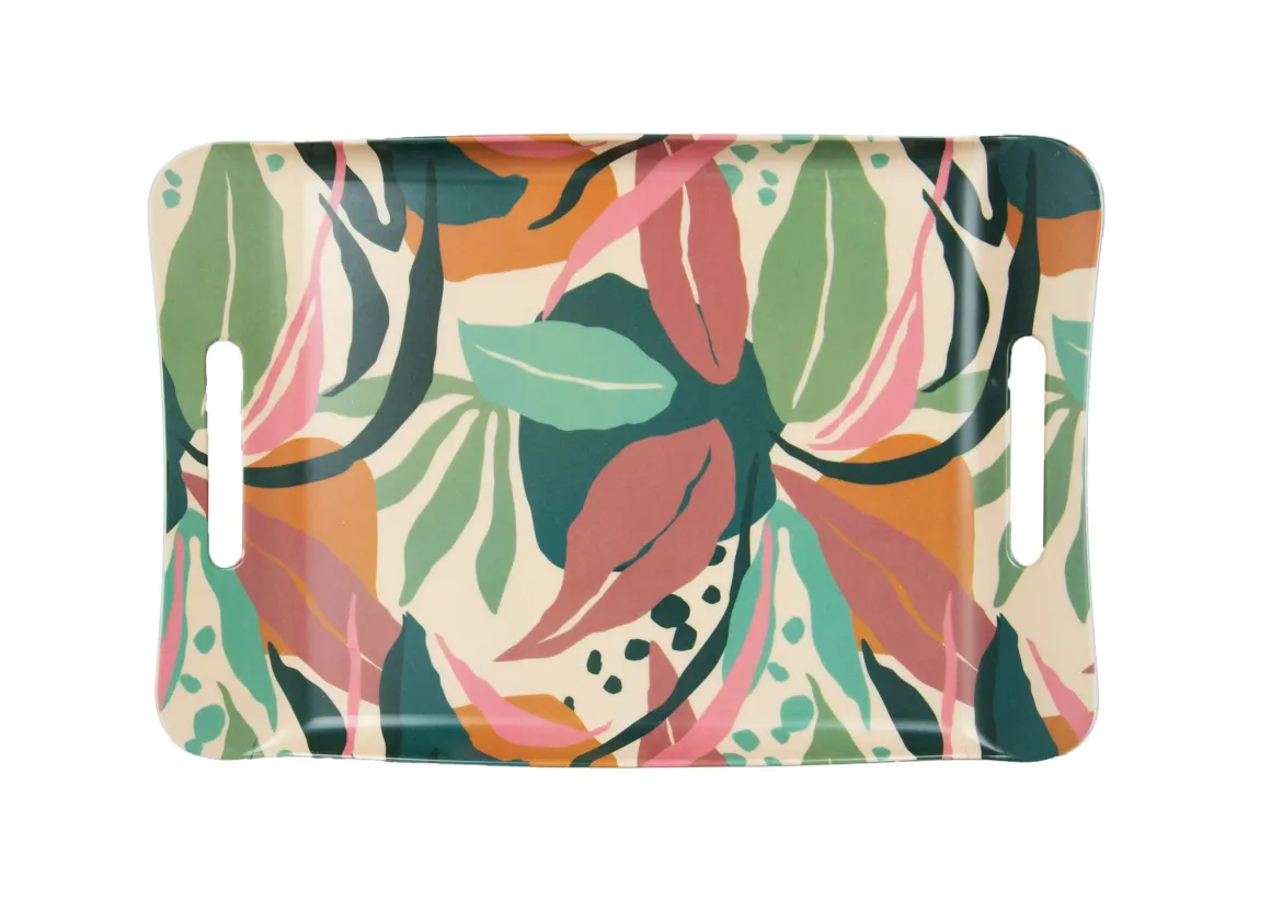 PLATEAU MELAMINE ABSTRAIT 41X28CM