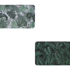 PLATEAU MELAMINE DECOR JUNGLE VEGETAL 45X30CM