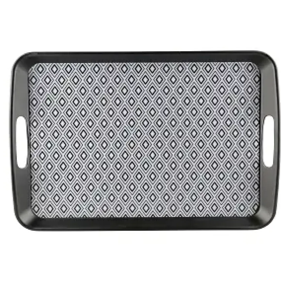 PLATEAU MELAMINE GEOMETRIQUE LL 46 CM L 31 CM