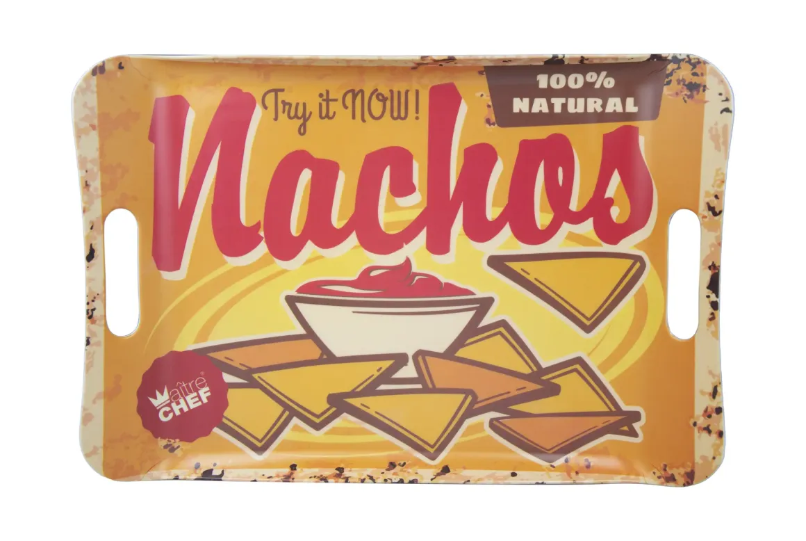 PLATEAU MELAMINE VINTAGE NACHOS 41X28CM