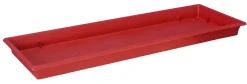 PLATEAU RECTANGULAIRE L.36CM ROUGE