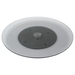PLATEAU TOURNANT VERRE ALUMINUM D.45CM