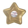 2 PLATEAUX PRESENTATION ETOILE DORE 32X32CM