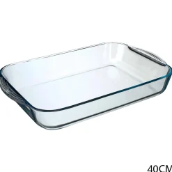 PLAT RECTANGLE VERRE 40X25CM