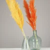 PLUMEAU PAMPA NATUREL H.110CM JAUNE ET ORANGE X3 PIECES