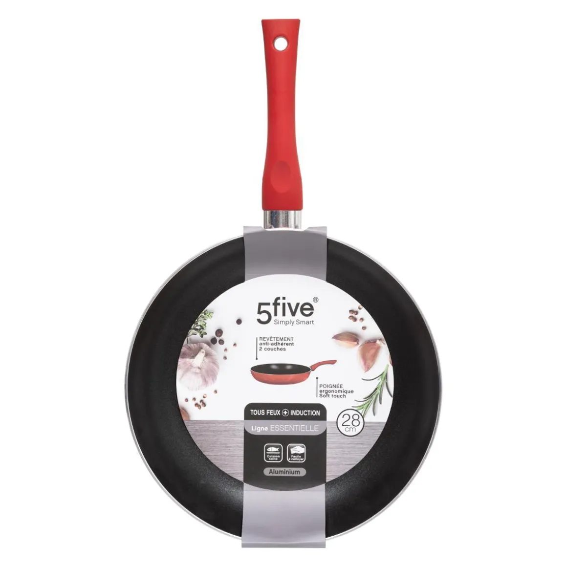 POELE 28CM ALUMINIUM INDUCTION ESSENTIELLE