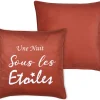 POEME COUSSIN 50X50CM ORANGE