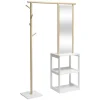 PORTANT A VETEMENTS BAMBOU BLANC