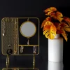 PORTE BIJOUX MIROIR FILAIRE METAL 35.5X30X10CM