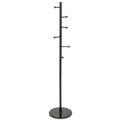 PORTE MANTEAUX BLACKMARBLE ET 6 TIGES METAL NOIR