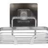 PORTE SAVON ACIER INOXYDABLE SUR CARTE ADHESIVE 3M CHROME