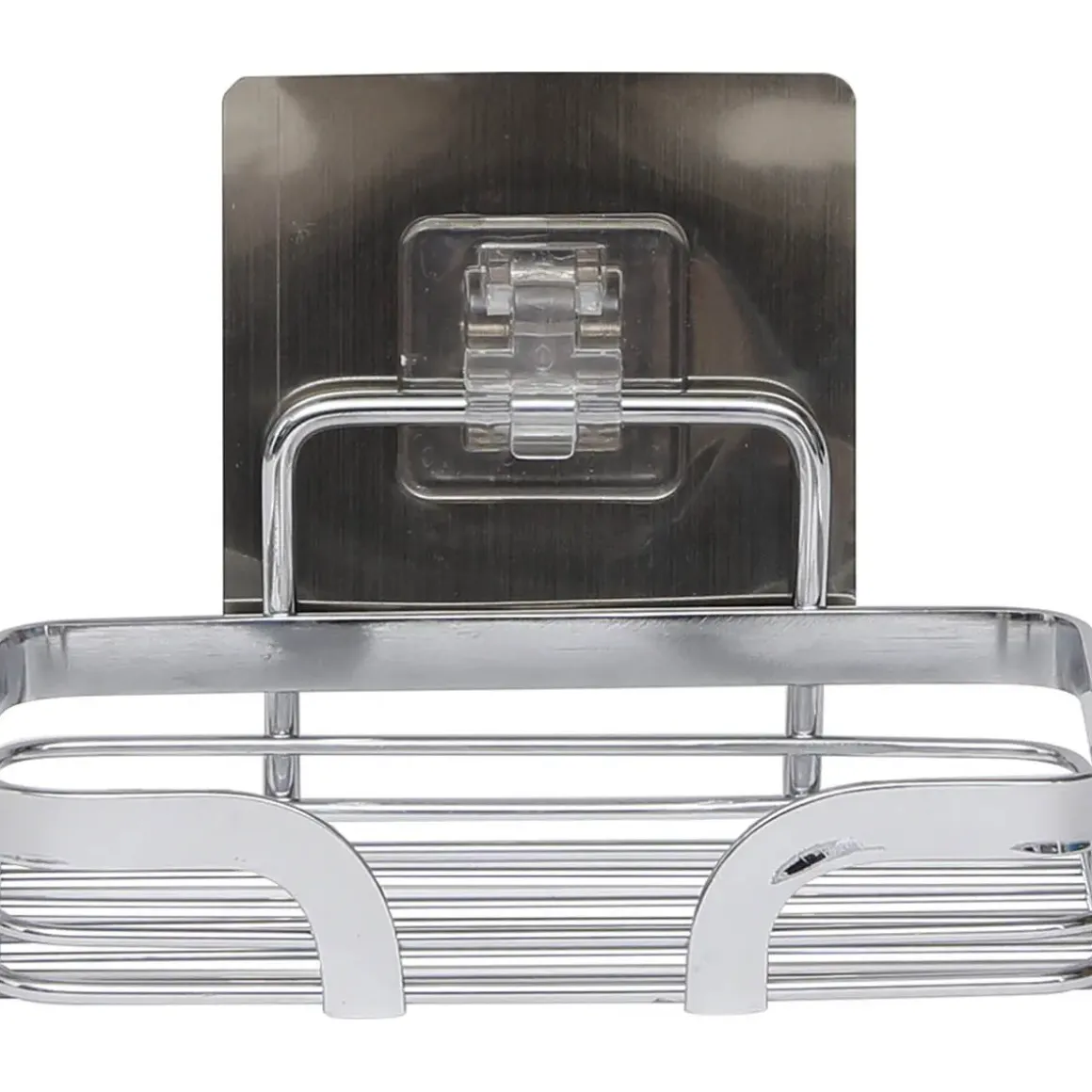 PORTE SAVON ACIER INOXYDABLE SUR CARTE ADHESIVE 3M CHROME