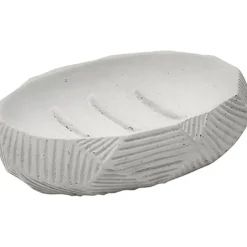 PORTE SAVON CIMENT AVEC RAINURES GRIS
