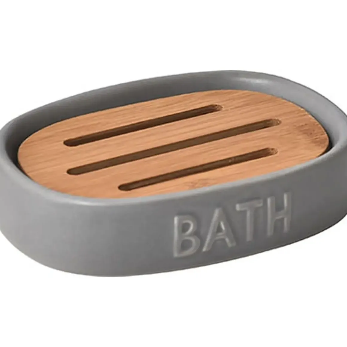 PORTE SAVON DOLOMITE BATH GRIS BAMBOU