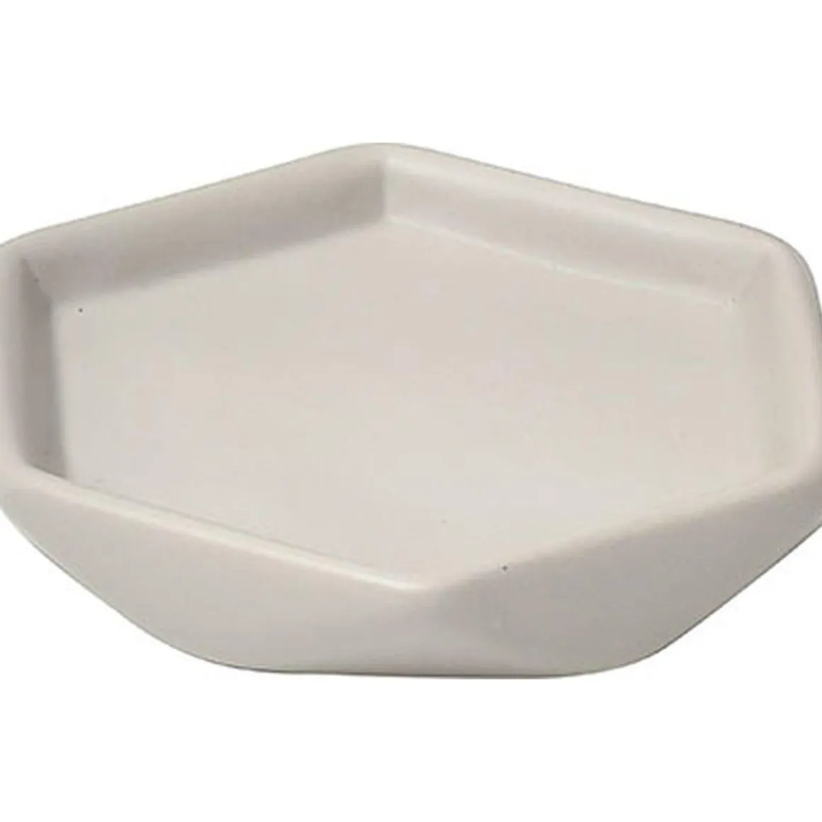 PORTE SAVON GRES FORME LOSANGE TAUPE