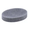 PORTE SAVON POLYRESINE OVALE STRIE GRIS