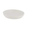 PORTE SAVON POLYRESINE ROND EFFET PIERRE BLANC