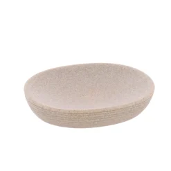 PORTE SAVON STRIE POLYRESINE BEIGE