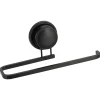 PORTE SERVIETTES ALUMINIUM VENTOUSE NOIR