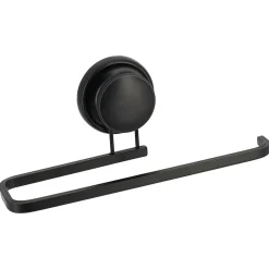 PORTE SERVIETTES ALUMINIUM VENTOUSE NOIR