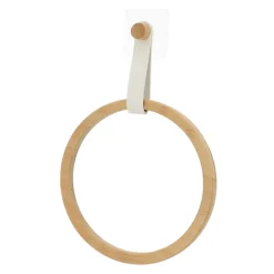 PORTE SERVIETTES ARRONDI AVEC LANIERE BLANC BAMBOU