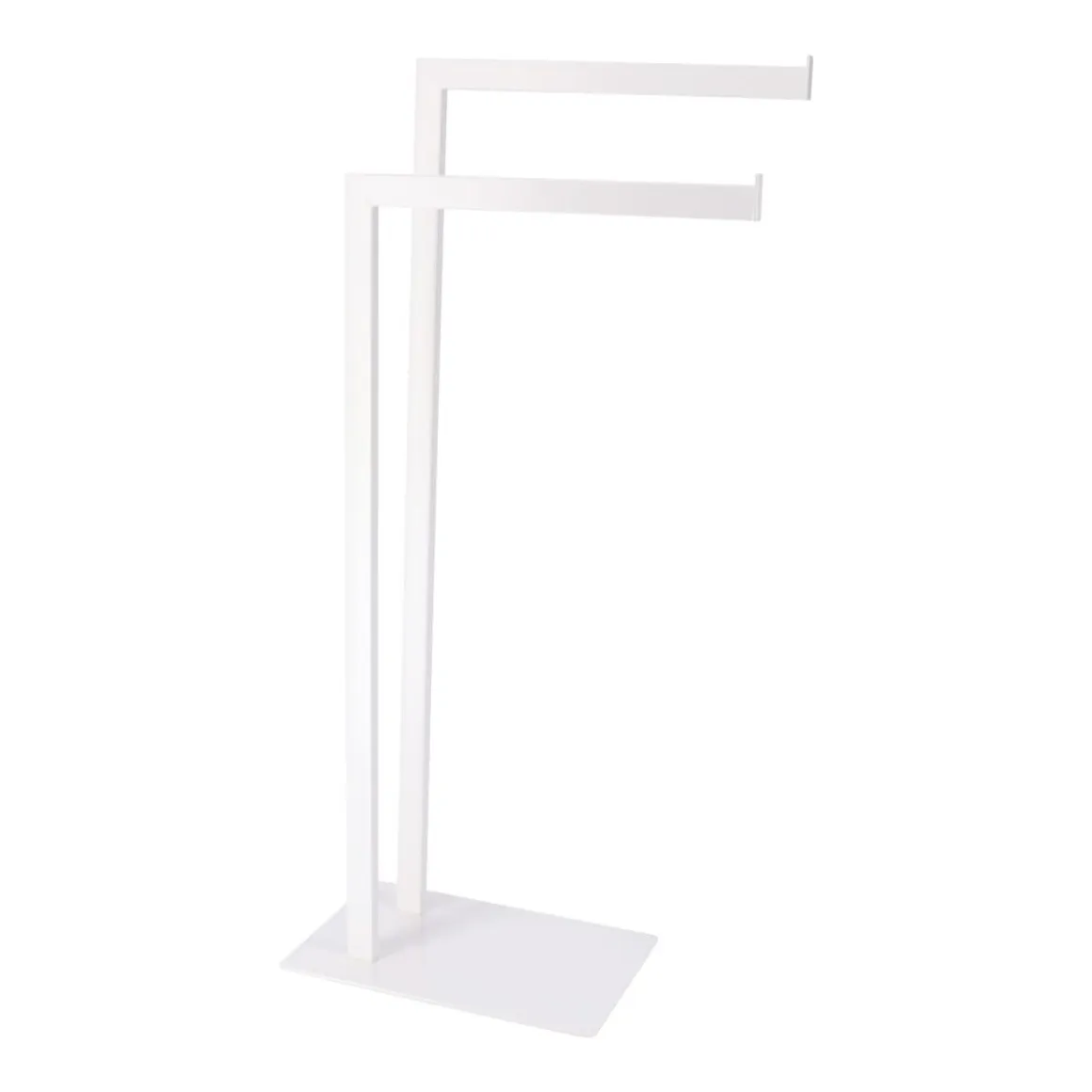 PORTE SERVIETTES METAL 2 BARRES BLANC