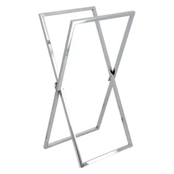 PORTE SERVIETTES METAL STRUCTURE CARREE PLIABLE CHROME