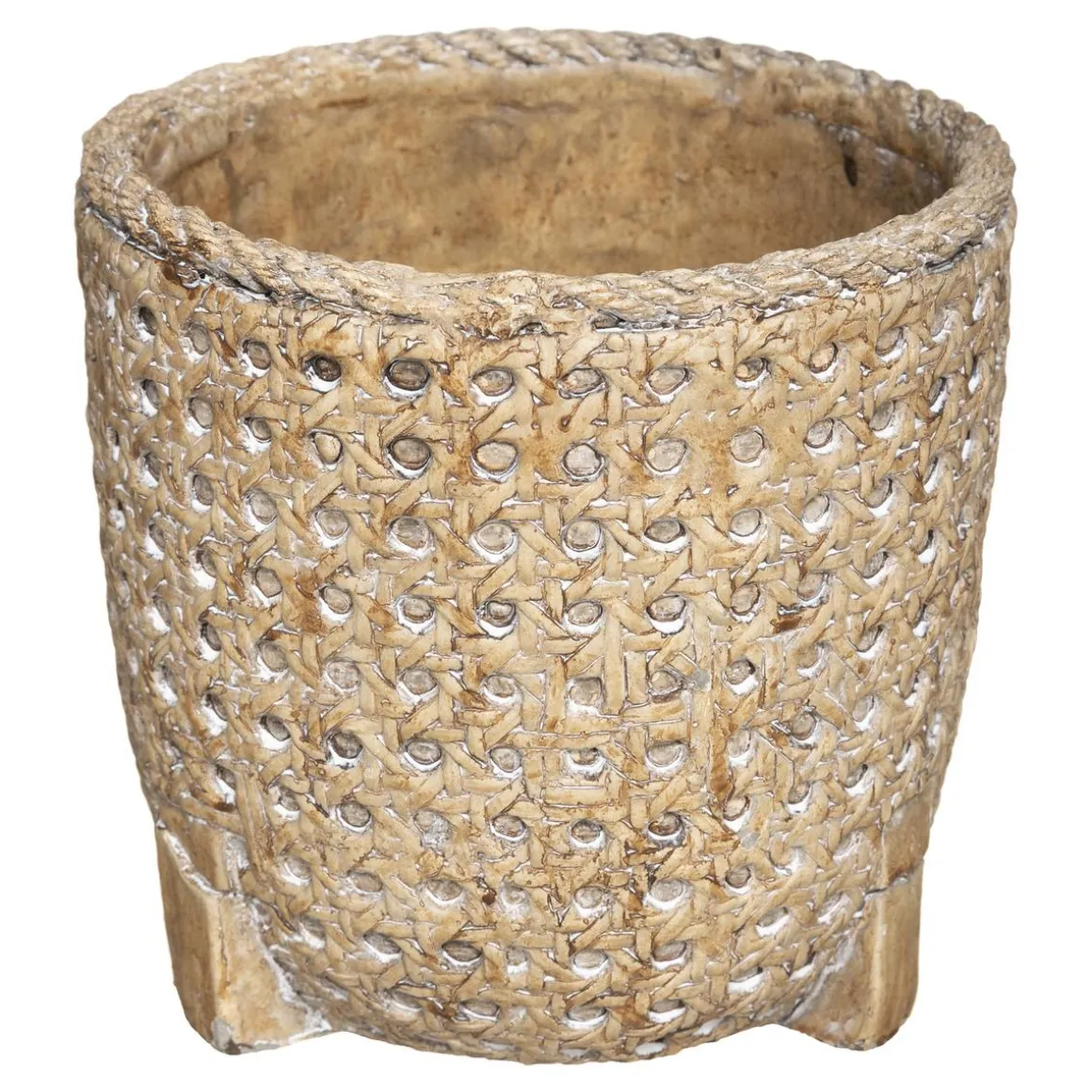 POT CIMENT CANNAGE NATUREL D.12X12CM