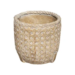 POT CIMENT CANNAGE NATUREL D.12X12CM