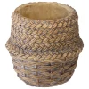 POT CIMENT SEAGRASS H.20.5CM