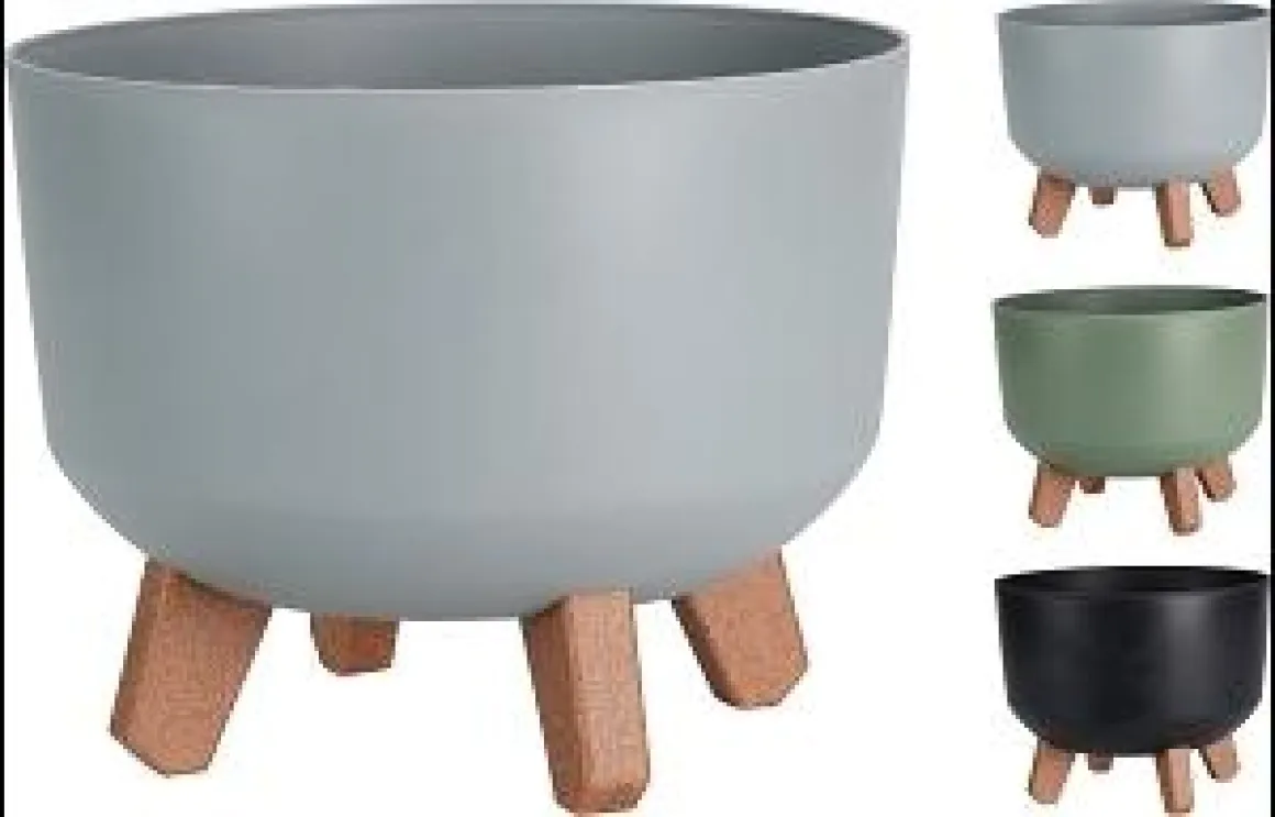 POT FLEUR GRACIA SUR PIEDS 23.8X18.7CM