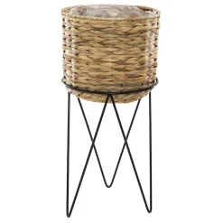 POT HYA TRESSE METAL D.21X20CM AVEC SUPPORT D.20.5X26CM