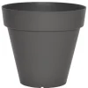 POT PATIO ROND D.40CM GRIS 25L