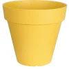 POT PATIO ROND D.30CM JAUNE 10.5L