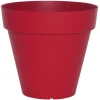 POT PATIO ROND D.30CM ROUGE 10.5L