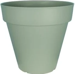 POT PATIO ROND D.50CM VERT ARGILE 50L