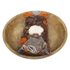 POT POURRI PAOLA AVEC PLATEAU BOIS VANILLE 140G