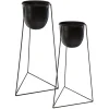 POT SUPPORT METAL LIVING D.27X24X60CM