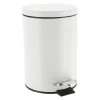 POUBELLE ACIER INOXYDABLE RONDE 3L BLANC
