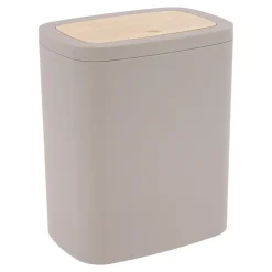 POUBELLE FACON BAMBOU 5L BEIGE