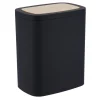 POUBELLE FACON BAMBOU 5L NOIR
