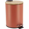 POUBELLE METAL FREIN DE CHUTE 3L TERRACOTTA BAMBOU